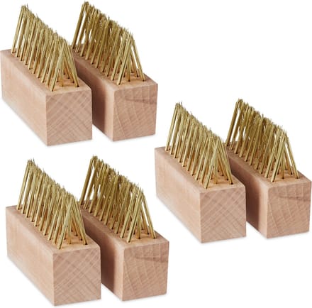 Onkruidborstel - set van 6 - onkruid verwijderen - stalen borstel - voegenborstel