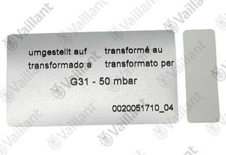 VAILLANT Omschakelset, H-P (DE/AT) VC 196/3-5 o.a. Vaillant-Nr. , 0020253189