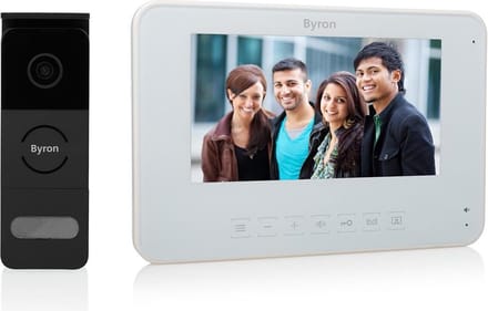 Byron DIC-25312 Bekabelde Video Deurintercom set - smalle buitenpost - groot scherm