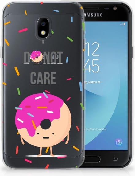 Samsung Galaxy J3 2017 Siliconen Case Donut Roze