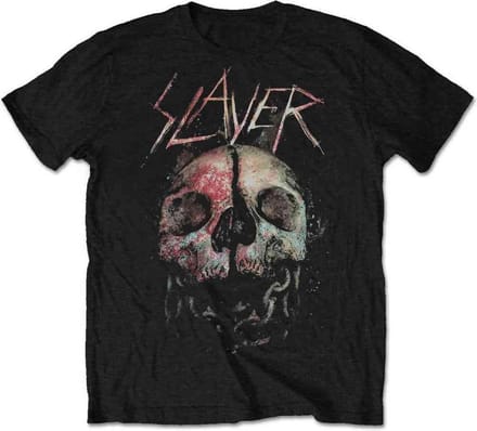 Slayer - Cleaved Skull heren unisex T-shirt zwart - M