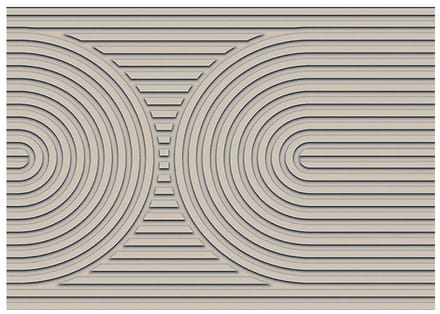 MD Entree - Deurmat - Schoonloopmat - Impression Zen - Archy Beige - 50 x 75 cm