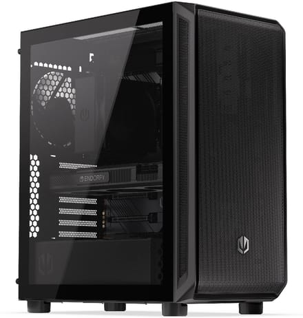 Endorfy Arx 500 Core Atx Computerbehuizing Met Venster, Zwart, Zonder Voedingsadapter