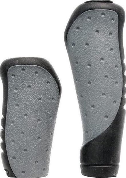 Falkx Handvatten set - antislip - 130 mm en 92 mm - zwart/grijs