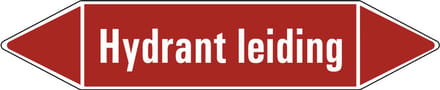 Hydrant leiding leidingmarkering op vel 252 x 52 mm - 3 per vel