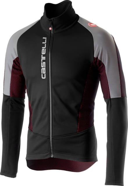 Castelli Fietsjack Heren Zwart Reflective / CA Mortirolo V Reflex Jacket Black - M