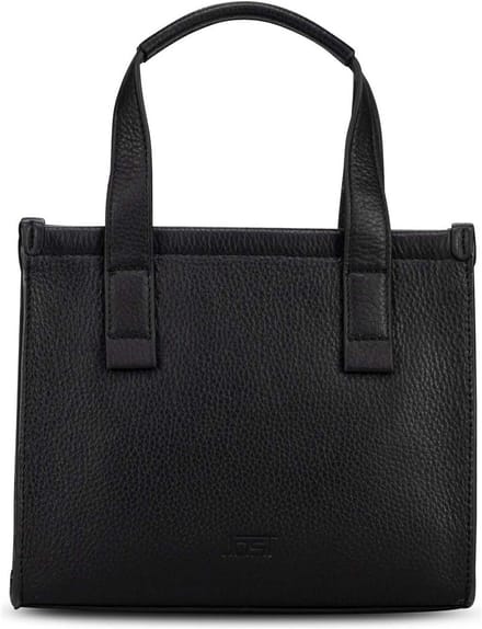 JOST Leren handtas schoudertas Vika Hand Bag Black zwart