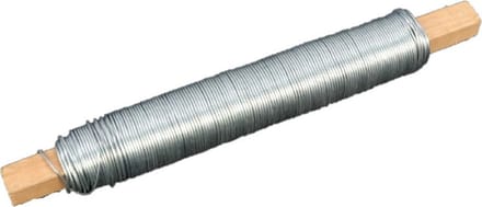 HBX Natural Living Kerststukje binddraad/wikkeldraad - op rol - zilver - 0,65 mm
