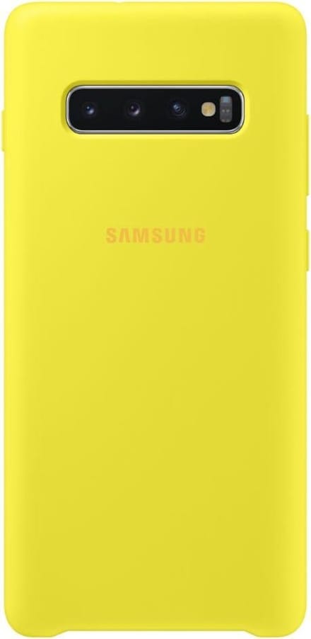 Samsung Silicone Cover - voor Samsung Galaxy S10 Plus - Geel