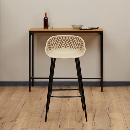 Barkrukken IREK, set van 2, van kunststof - beige