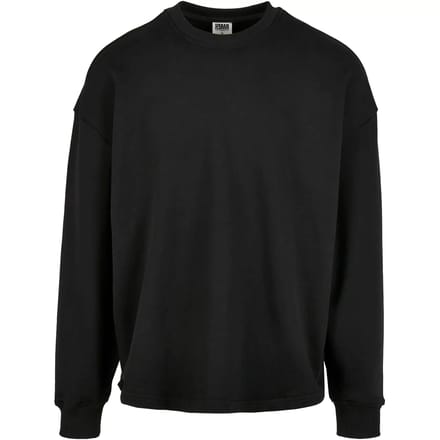 Urban Classics Organic Oversized Boxy Crew Heren Sweatshirts - zwart - M