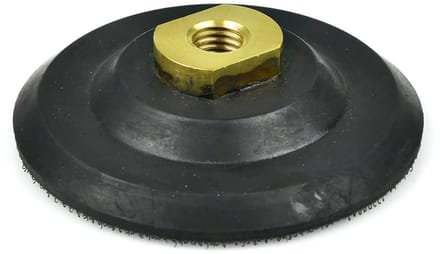 GEKO Rubberen polijstpad - 100 mm - Klittenbandbevestiging - M14 schroefdraad