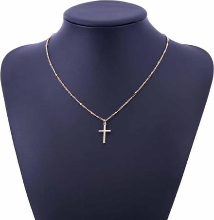 Ketting met kruisje goudkleur