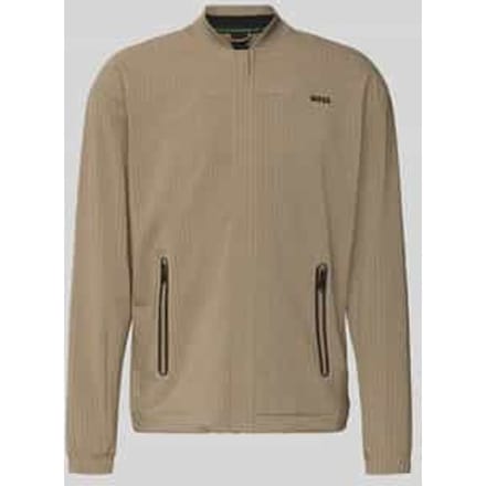 relaxed fit sweatjack in wafelstructuur model 'TERRACE'