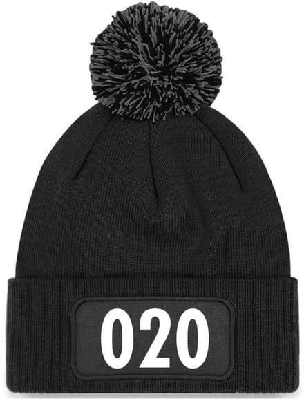 Wintermuts zwart met pompoen - 020 - soBAD. | Unisex | Skimuts | Muts | Kou | met grappige tekst | Winter | Beanie