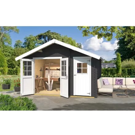 Weka Tuinhuis 253 - Antraciet - 370x250cm