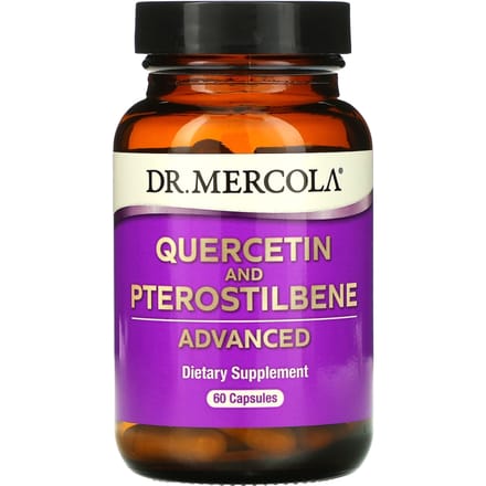 Dr. Mercola, quercétine et ptérostilbène avancé, 60 capsules