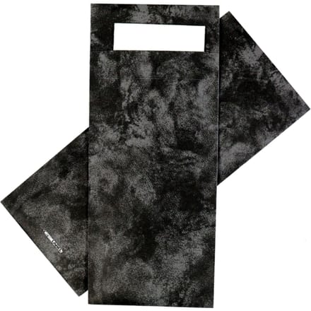 Bestekzakje IEZZY 190x85mm zwart gemarmerd met wit servet 500st