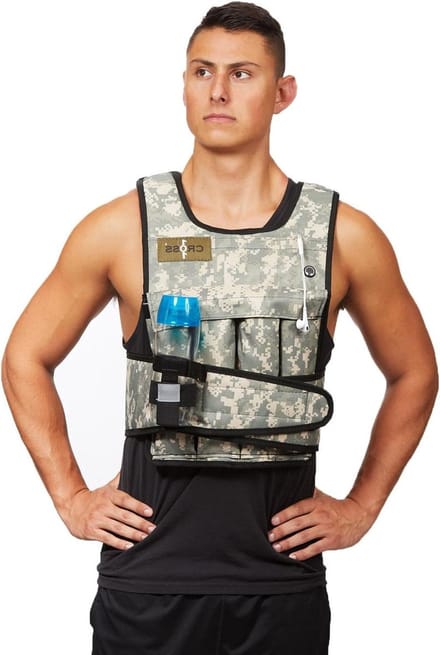 Gewogen trainingsvest - Oefening - 45 kg - Zwart
