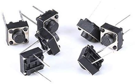 100-pack 2-pins DIP Momentary Tactiele Toetsdrukknop 6x6x5mm