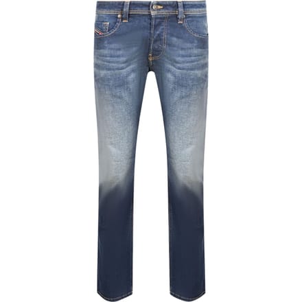 Diesel Larkee-X Straight Fit Stone Washed donkerblauwe jeans