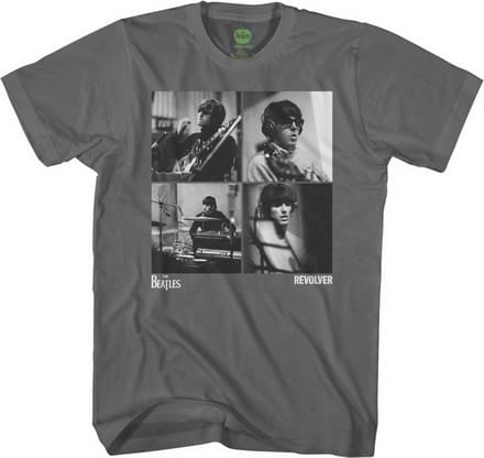 The Beatles - Revolver Studio Shots Heren T-shirt - L - Grijs