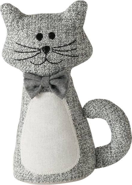 Deurstopper Kitty met grijze strik