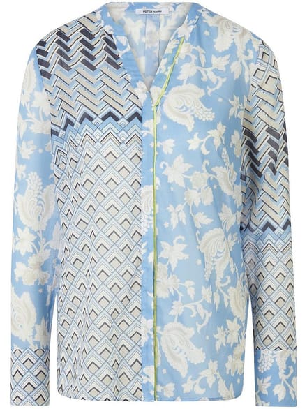 Blouse Van Peter Hahn blauw