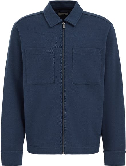 WE Fashion Heren regular fit overshirt van twill