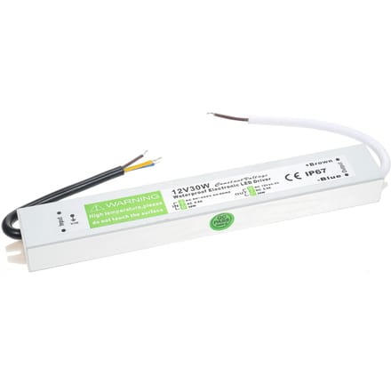LED Driver Waterdichte IP67 Schakelvoeding Transformator Adapter AC 90V-250V naar DC 12V 50W Laag 12V 30W
