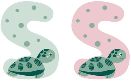 Small Foot - Wooden Animal Children's Letter - S