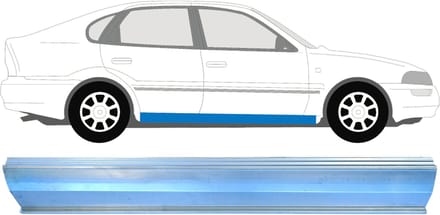 Reparatie dorpel voor Toyota Corolla E10 1991-1998 / Rechts
