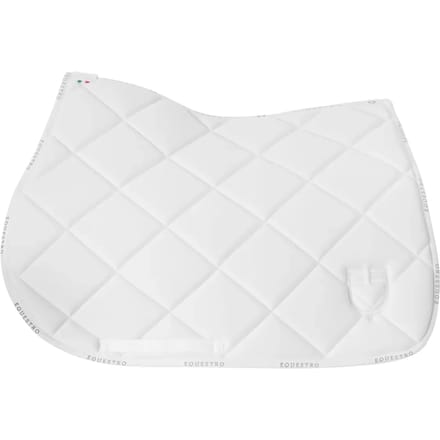 Technisch stoffen springzadeldoek met logo voor paard Equestro