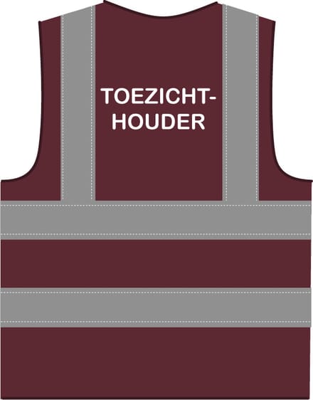 Hesje toezichthouder RWS bordeauxrood