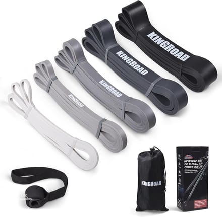Set van 5 Weerstandsbanden voor Krachttraining en Pilates - Diverse Niveaus met Deuranker
