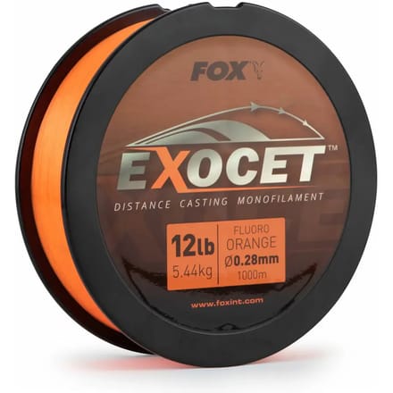 Fluoro Orange Mono X1000M Exocet Fox - Karper Lijn Nylon - Karper Lijn - Karperlijn - Karper - Karpervissen