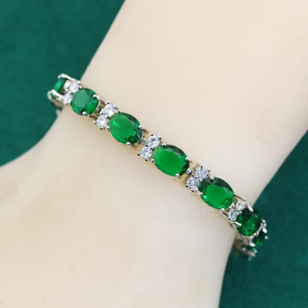 Bracelets en zircon AAA, cadeaux de mariage simples et élégants beige