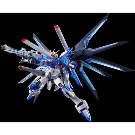 Figurines d'Action Couleur Semi-Transparente Rising Freedom Modèle Méca à Assembler Kit de Modélisme Décoration de Bureau Poupée Jouet pour Garçon Cadeau Surprise bleu