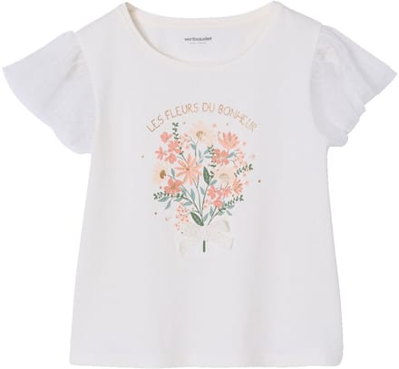 Vertbaudet T-shirt met korte mouwen met bloemenprint