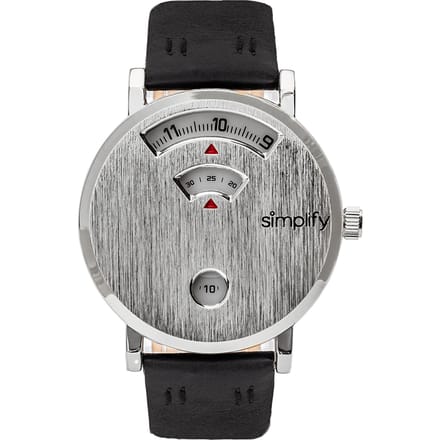 Vereenvoudig de 7000 lederen band horloge