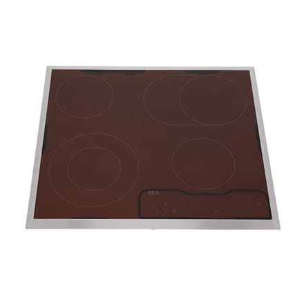 AEG glasplaat met kader, inox, AEG, 576x516mm 140055892016