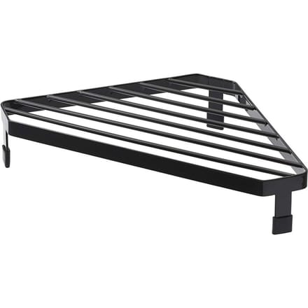 Étagère d'angle triangulaire Organisateur de comptoir Métal Fer Multifonction Étagère d'angle pour comptoir black