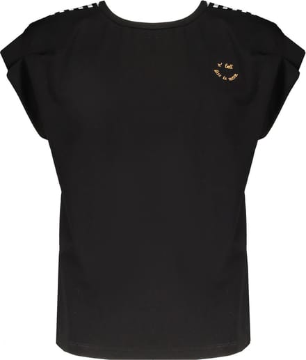 NoBell Meisjes t-shirt - Kuy - Jet zwart