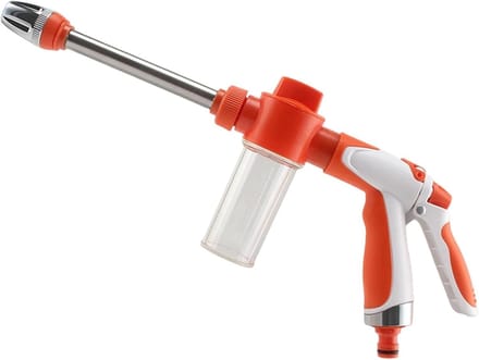 Draagbare Hogedrukreiniger - Tuinsproeier - Efficiënt Reinigen - Verstelbare Spuitmond - 100 ml Fles - Grijs