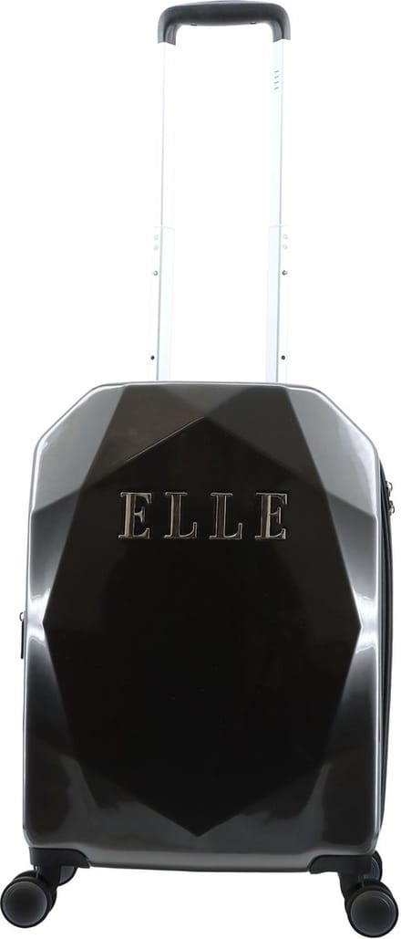 ELLE Diamond Harde Handbagage Koffer 56.5 cm - Small - Antraciet - Antraciet / Small