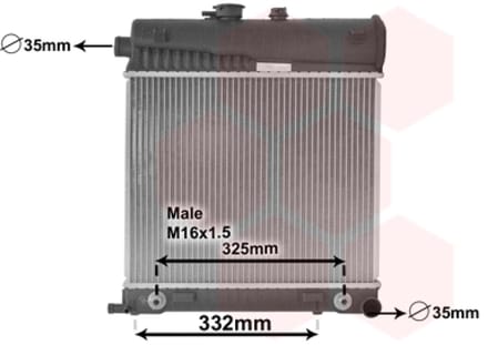 Van Wezel - RADIATOR VOOR MERCEDES BENZ C-CLASS W202 1993-2000 2025002003