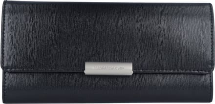MANDARINA DUCK Leren Portemonnee Hera 3.0 L Wallet L Black Zwart