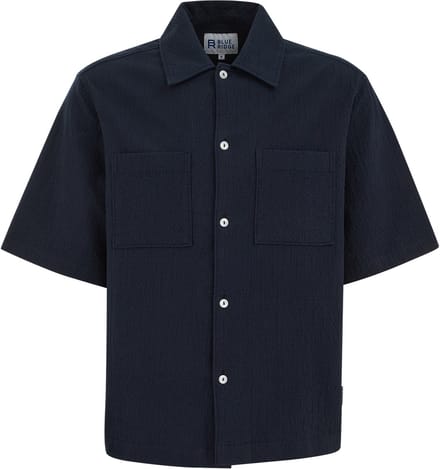 WE Fashion Heren relaxed fit overhemd met structuur