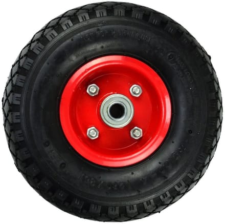 GEKO Pneumatisch wiel - 80 kg draagkracht - 255 mm diameter - Dubbele kogellagers