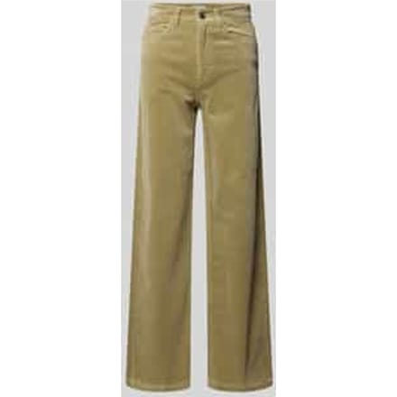 Wide leg corduroy broek van katoenmix
